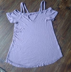 AE Soft & Sexy Ribbed Tee Purple Large